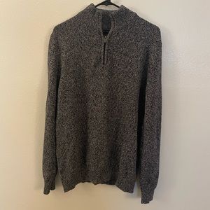 Calvin Klein zippered knit sweater